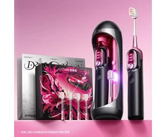Dantų šepetėlis Šepetėlis Jimok Soniczna do zębów Jimok J7 Pro Dream Blackbery IPX7 4 antgaliai