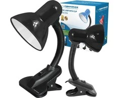 Esperanza stalinė lempa ELD106K E27 Procyon juoda