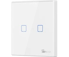Sonoff belaidis 433MHz išmanusis sieninis jungiklis T2EU2C-RF 2 kanalų