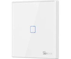Sonoff T2EU1C-RF 433MHz išmanus belaidis sieninis 1 mygtuko jungiklis