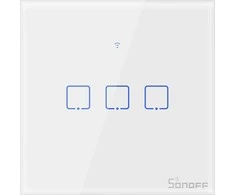 Sonoff T0EU3C-TX 3 kanalų sieninis jungiklis 230VAC 720W