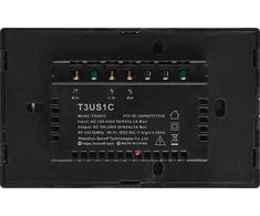 Šakotuvas Sonoff T3US1C - 1-Gang Wi- Fi Smart Wall perjungiklis US - Juoda