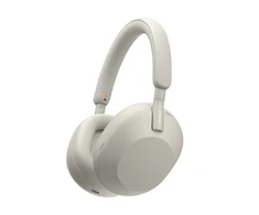 Belaidės ausinės Sony WH-1000XM5 su triukšmo slopinimo technologija, Sidabrinės