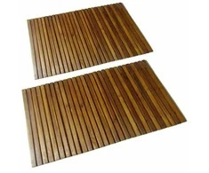 Saniplast VONIOS KILIMĖLIS „BAMBOO“ 60X110 RUSVOS SPALVOS (354118)