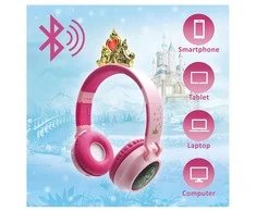 Ausinės Lexibook Ieškome „Disney Princess“ „Bluetooth“ ausinių su lemputėmis