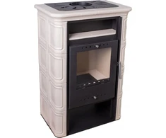 Fireplace NORDFLAM VERA CAPPUCCINO su plytelėmis. 6 kW