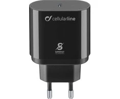 Cellular Line Cellularline - USB-C Super Fast Charger 25W (Designed for Samsung) (juodas)