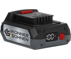 Konner &amp; Sohnen Akumuliatorius 20V,  2Ah, LCD, KS 20V2-1