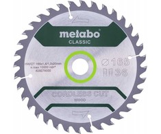 Pjovimo diskas 165x1,8/1,2x20mm, z18, WZ, 20°, Classic., Metabo