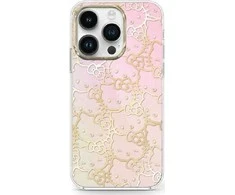 Hello Kitty HKHCN61HCHPEP Apple iPhone 11 / Xr 6.1″ rožinės spalvos kietas dėklas IML Gradient Electrop Crowded Kitty Head
