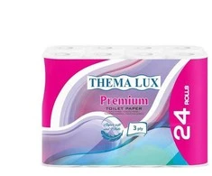 Thema Lux Tualetinio popieriaus tiekimas, 24 ritinėliai, 140 lapų, 15 mln., 3 pl.