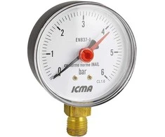 Manometras ICMA 1/4″, 63 mm, 16 BAR