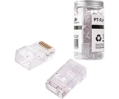 „Spacetronik“ RJ45 praėjimo kištukas cat.6 UTP PT-RJ456UT-1 100 vnt.