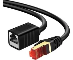 Spacetronik Kabelis LAN ilgintuvas CAT7 juoda 1m