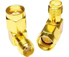 Spacetronik Adapteris GSM RP-SMA kištukas / SMA 90 laipsnių lizdas.