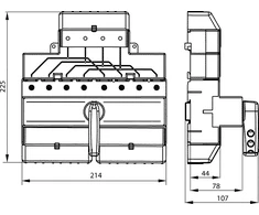 Spamel 160A 4P tinklo komutatorius (PRZK- 4160W02)