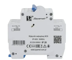 Spamel Automatinis jungiklis C 20A 3P 6KA SPMN-C20\3