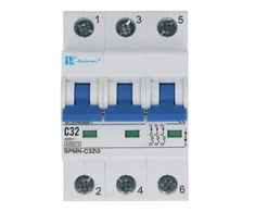 „Spamel“ automatinis jungiklis C 32A 3P 6KA SPMN-C32\3