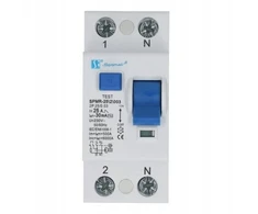 Spamel Diferencinis automatinis jungiklis 2P 25A 0.03A TIPAS AC 6KA SPMR-25\2\003