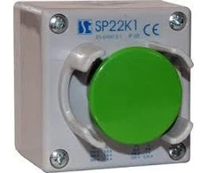 Spamel 1 skylučių grybų mygtukas su žaliu dangteliu 1Z (SP22K126-1)