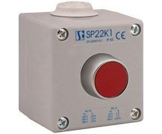 Spamel 1 skylutė Raudona 1R pilka IP65 1x M20 membranA (SP22K1\ 02-1)