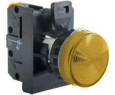 Spamel Indikatoriaus lemputė 22 mm geltona 24 V AC/DC (ST22-LG-24-LEDAC/DC)