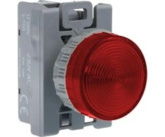 Spamel Signalinė lemputė 22 mm raudona (SP22- LC- 230- BA9S.)