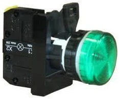 Spamel Signalinės lempos 22 mm žalios (ST22-LZ-24-LEDAC / DC)