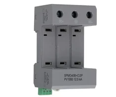 Spamel Viršįtampių ribotuvas fotovoltinėms PV sistemoms 3P, 1000V DC, 12.5kA, 1+2 tipas (B+C klasė) SPMO40B+C\3P-PV1000