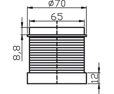 Spamel Žalios šviesos modulis su 230V AC LED (LT70\ 230- LM-G)