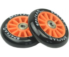 Spartan Stunt motorolerio ratai su ABEC7 guoliais (oranžiniai)