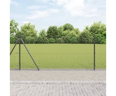 Suvirinta vielos tvora su betono baze 50 x 0,8 m Pilka
