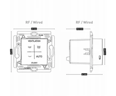 SPC Duco CO2 Room sensor with command RF/Wired whiteDUCO