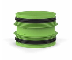 Duco Connection piece with joint D160-D160 (M/M)DUCO