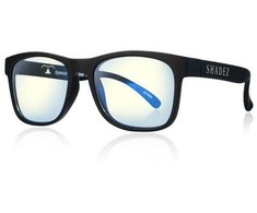 Shadez Specialus pasiūlymas! SHADEZ Mėlyna šviesa Juodi Vaikiški akiniai nuo skaitmeninių įrenginių 7-16 metų SHZ 102
