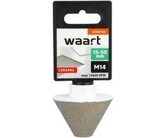 Grąžtas WAART DEIMANTINIS KŪGINIS NUPJAUTAS FREZA 15-50mm x M14