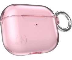 Speck Presidio Clear - dėklas skirtas Apple Airpods 3 gen with Microban (Icy Rožinė)