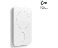 Speck Visur esantis laikiklis + „ClickLock“ – magnetinis „MagSafe“ laikiklis Baltas