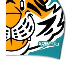„Speedo Kids“ silikoninė plaukimo kepuraitė „Speedo“ su spausdinta simbolių dangteliu IU Aanadi