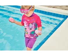 Speedo plaukimo akiniai / kaukė Speedo Junior Sea Squad elektriniai rožiniai / violetiniai