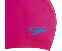 Speedo Vaikiška Silikoninė Kepuraitė Ilga Plaukų Kamuolys JU Rožinė