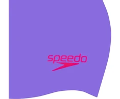 Speedo vaikiškas silikoninis dangtelis Speedo Molded Silc Cap Ju alyvinė/raudona