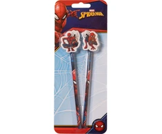 Spiderman SPIDERMAN, 2-pack pencils w/eraser toppers