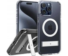 Dėklas Spigen Caseology Capella MagSafe stovas, skaidrus baltas - iPhone 15 Pro