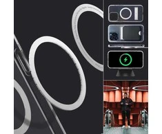 Dėklas Spigen Caseology Capella MagSafe stovas, skaidrus baltas - iPhone 15 Pro