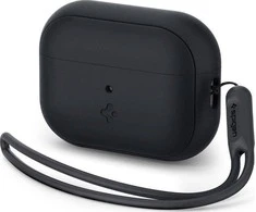Spigen Silicone Fit Strap – dėklas skirtas Apple AirPods Pro 1 / 2 (Juodas)