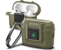 Dėklas Spigen Lock Fit, vintažinė chaki - AirPods Pro 2