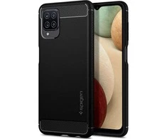 Dėklas SPIGEN RUGGED ARMOR GALAXY A12 MATTE Juodas