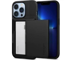 Dėklas Spigen Slim Armor CS Case skirtas iPhone 13 Pro, juodas
