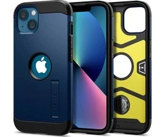 Dėklas Spigen Tough Armor, skirtas iPhone 13, mėlynas